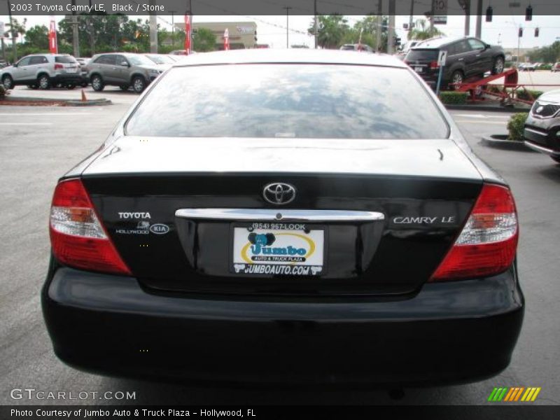 Black / Stone 2003 Toyota Camry LE
