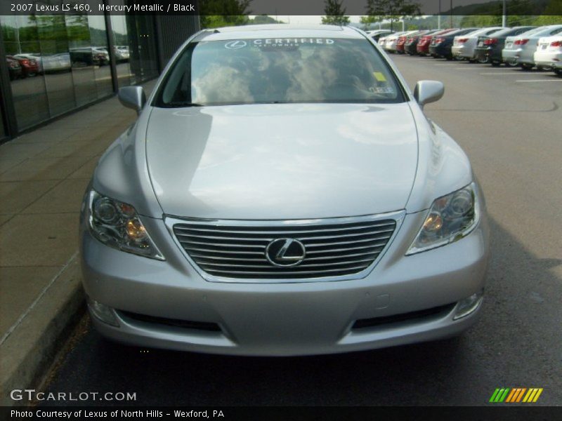 Mercury Metallic / Black 2007 Lexus LS 460