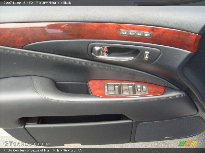 Mercury Metallic / Black 2007 Lexus LS 460