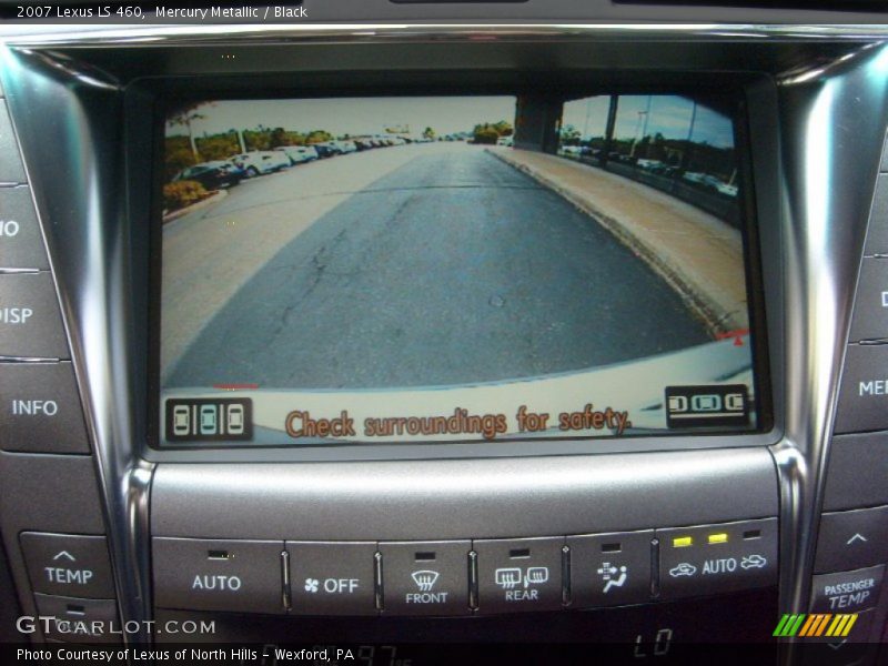 Mercury Metallic / Black 2007 Lexus LS 460