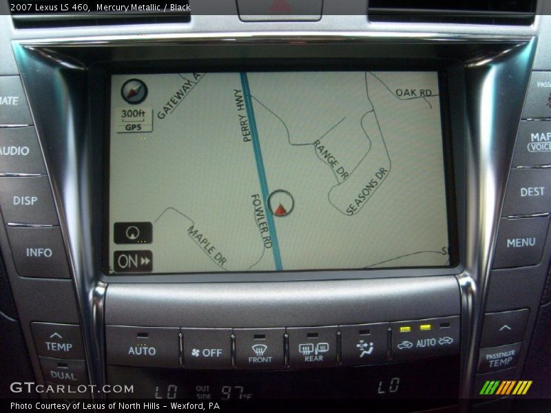 Mercury Metallic / Black 2007 Lexus LS 460