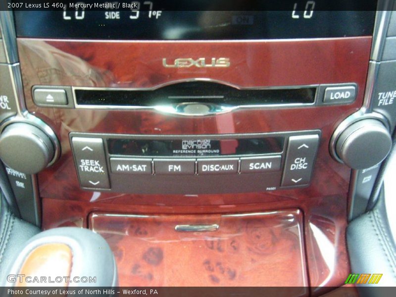 Mercury Metallic / Black 2007 Lexus LS 460