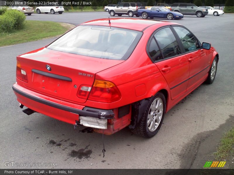 Bright Red / Black 2000 BMW 3 Series 323i Sedan