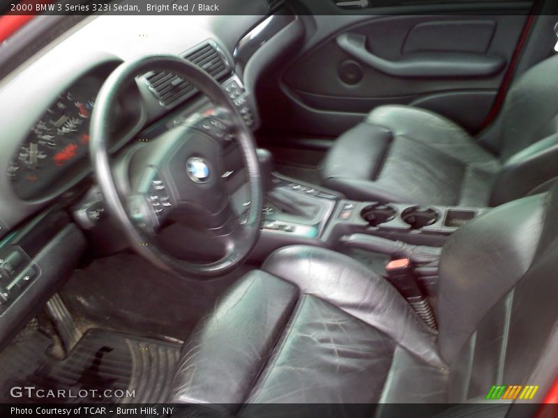 Bright Red / Black 2000 BMW 3 Series 323i Sedan