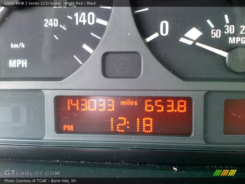 Bright Red / Black 2000 BMW 3 Series 323i Sedan