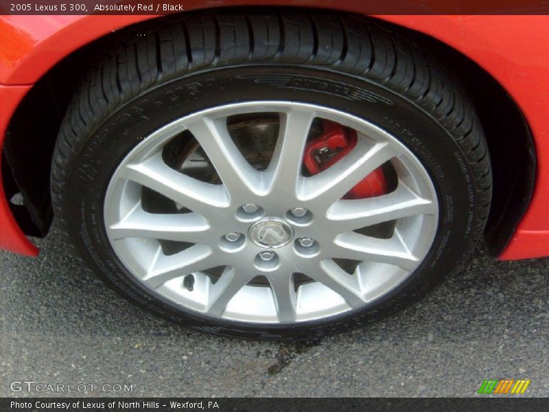 Absolutely Red / Black 2005 Lexus IS 300