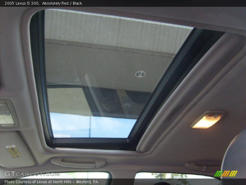 Absolutely Red / Black 2005 Lexus IS 300