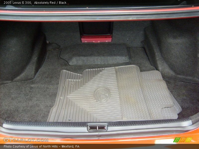 Absolutely Red / Black 2005 Lexus IS 300