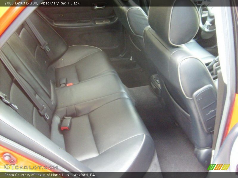 Absolutely Red / Black 2005 Lexus IS 300