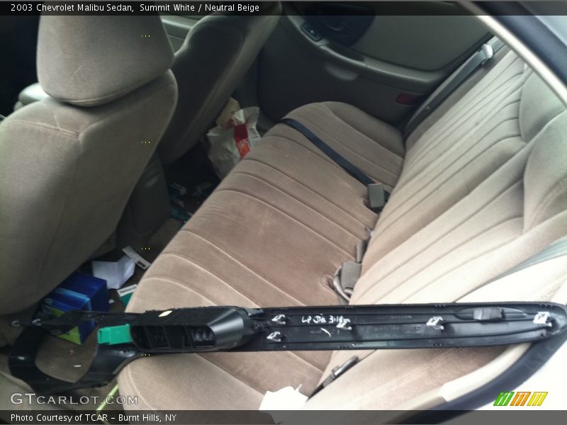 Summit White / Neutral Beige 2003 Chevrolet Malibu Sedan