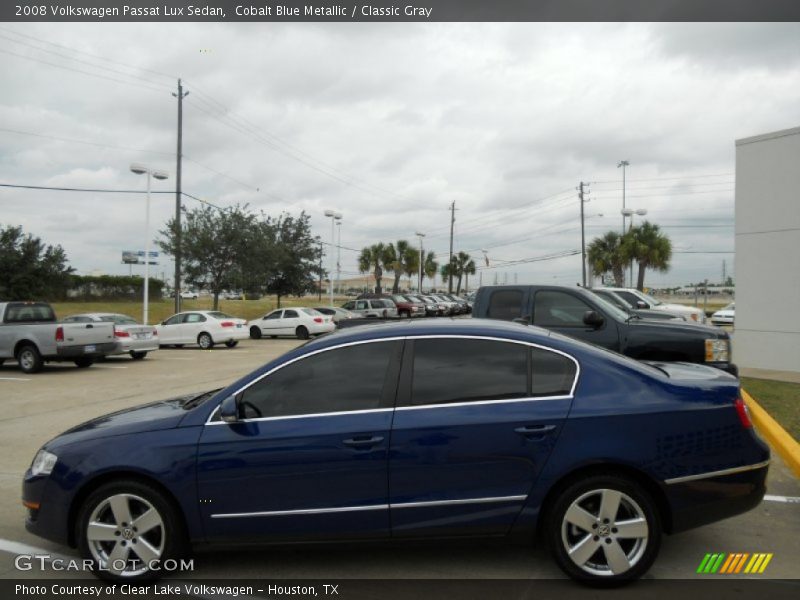 Cobalt Blue Metallic / Classic Gray 2008 Volkswagen Passat Lux Sedan