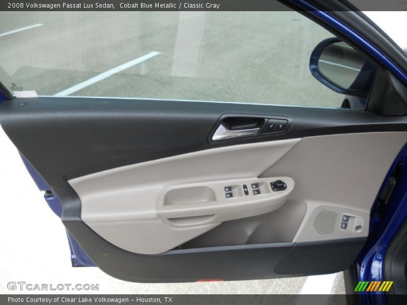 Cobalt Blue Metallic / Classic Gray 2008 Volkswagen Passat Lux Sedan