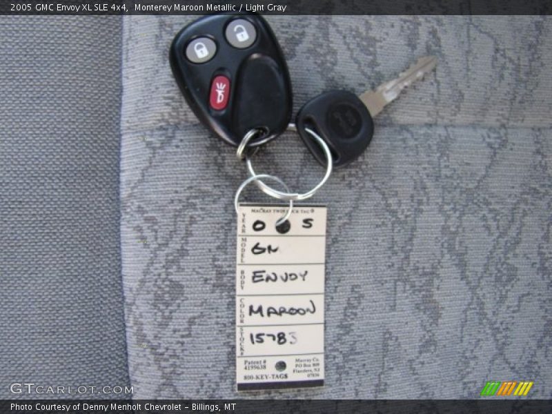 Monterey Maroon Metallic / Light Gray 2005 GMC Envoy XL SLE 4x4