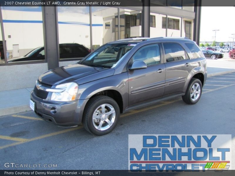 Granite Gray Metallic / Light Gray 2007 Chevrolet Equinox LT AWD