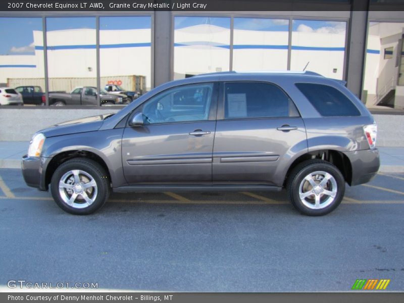 Granite Gray Metallic / Light Gray 2007 Chevrolet Equinox LT AWD
