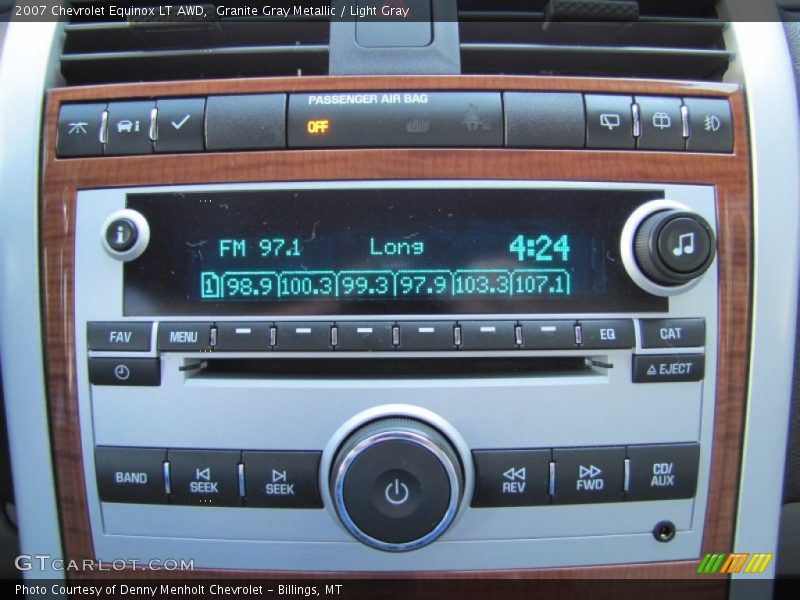 Granite Gray Metallic / Light Gray 2007 Chevrolet Equinox LT AWD