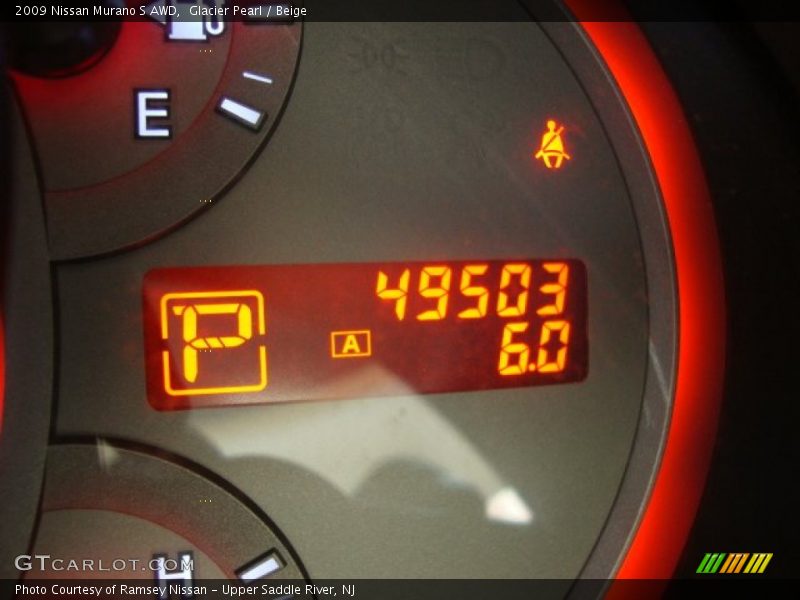 Glacier Pearl / Beige 2009 Nissan Murano S AWD