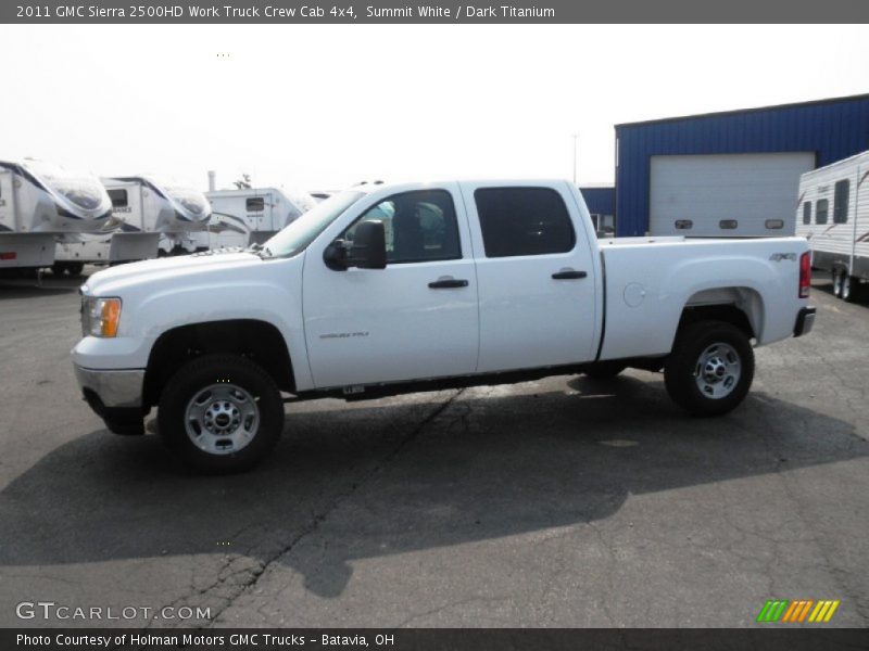 Summit White / Dark Titanium 2011 GMC Sierra 2500HD Work Truck Crew Cab 4x4