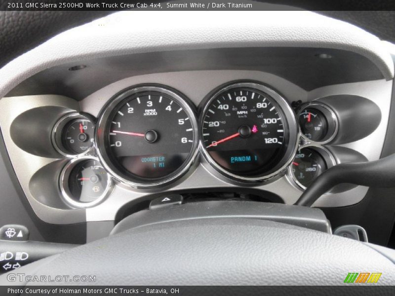 Summit White / Dark Titanium 2011 GMC Sierra 2500HD Work Truck Crew Cab 4x4
