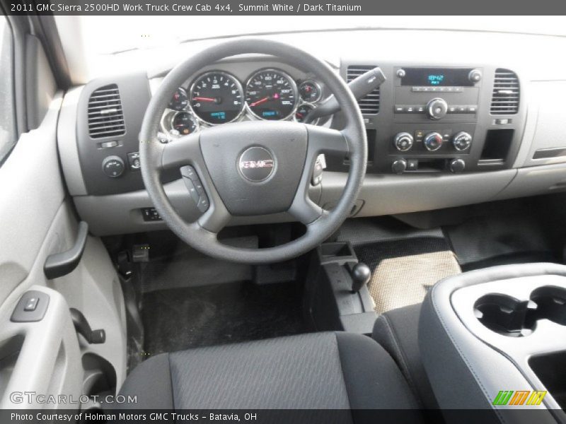 Summit White / Dark Titanium 2011 GMC Sierra 2500HD Work Truck Crew Cab 4x4