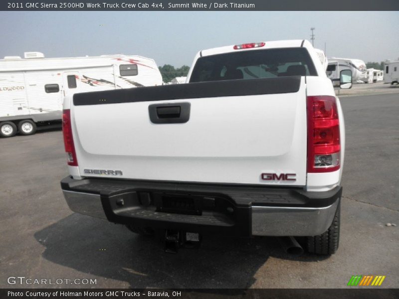 Summit White / Dark Titanium 2011 GMC Sierra 2500HD Work Truck Crew Cab 4x4