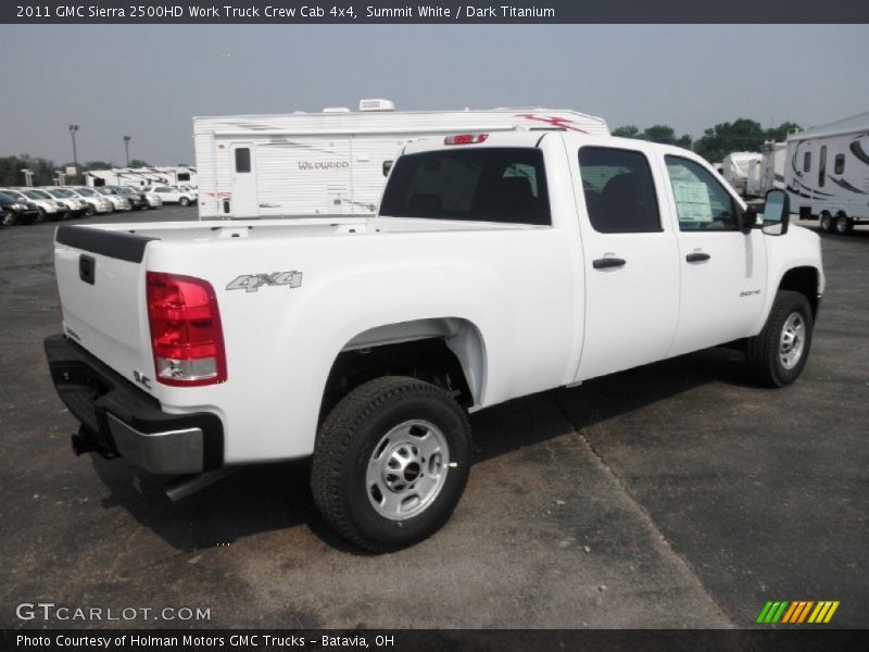 Summit White / Dark Titanium 2011 GMC Sierra 2500HD Work Truck Crew Cab 4x4