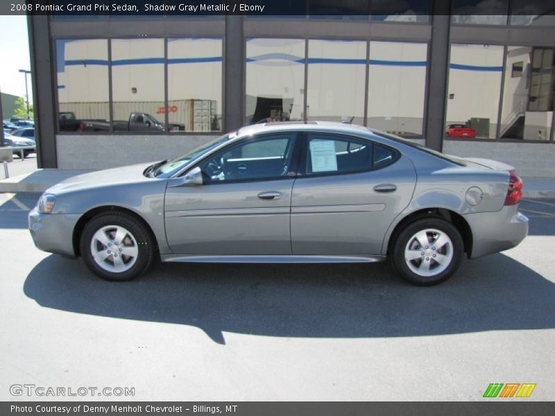 Shadow Gray Metallic / Ebony 2008 Pontiac Grand Prix Sedan