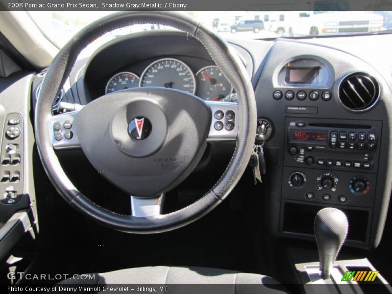 Shadow Gray Metallic / Ebony 2008 Pontiac Grand Prix Sedan