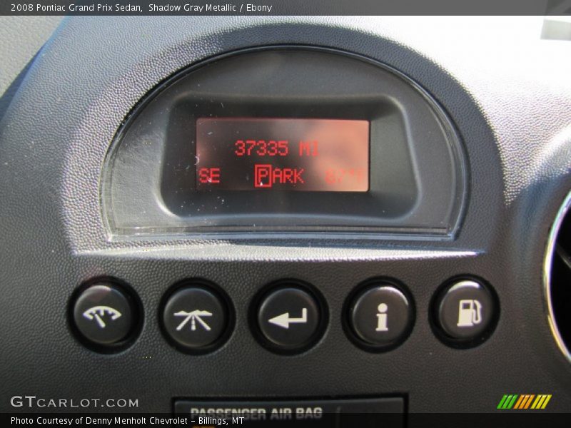 Shadow Gray Metallic / Ebony 2008 Pontiac Grand Prix Sedan