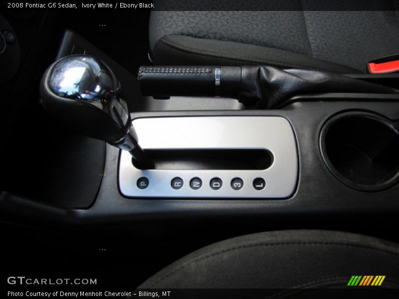 Ivory White / Ebony Black 2008 Pontiac G6 Sedan