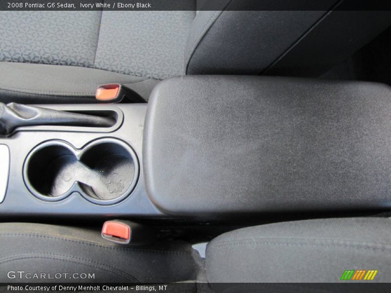 Ivory White / Ebony Black 2008 Pontiac G6 Sedan