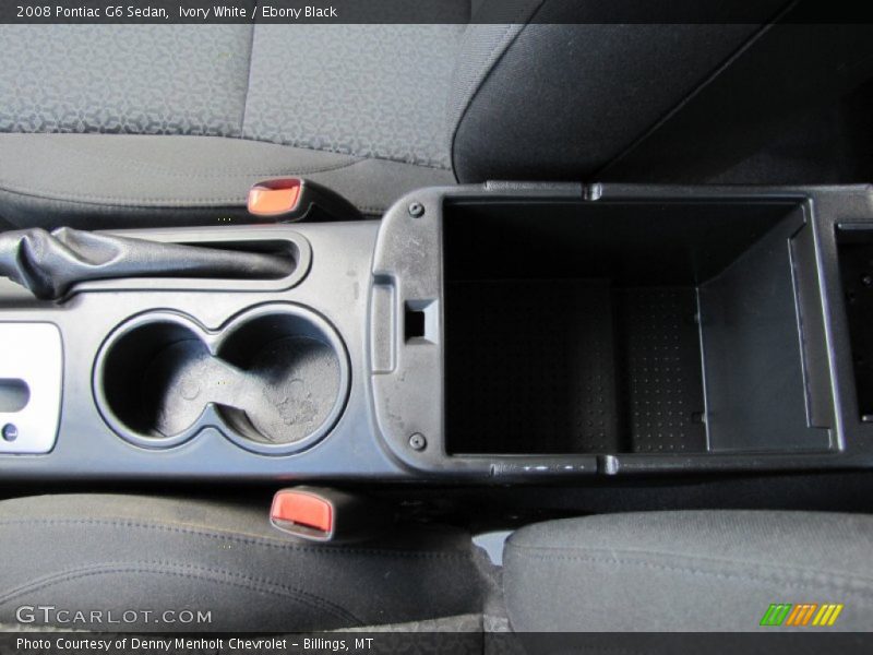 Ivory White / Ebony Black 2008 Pontiac G6 Sedan