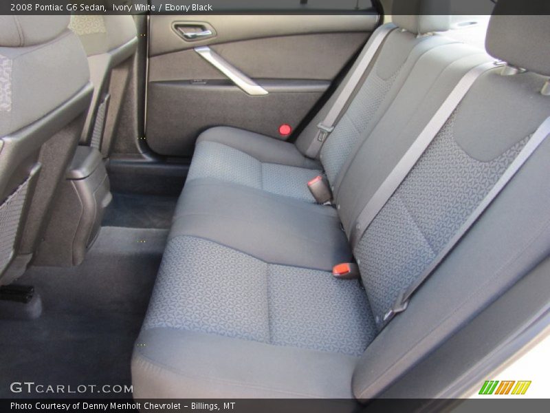 Ivory White / Ebony Black 2008 Pontiac G6 Sedan