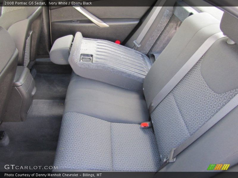 Ivory White / Ebony Black 2008 Pontiac G6 Sedan