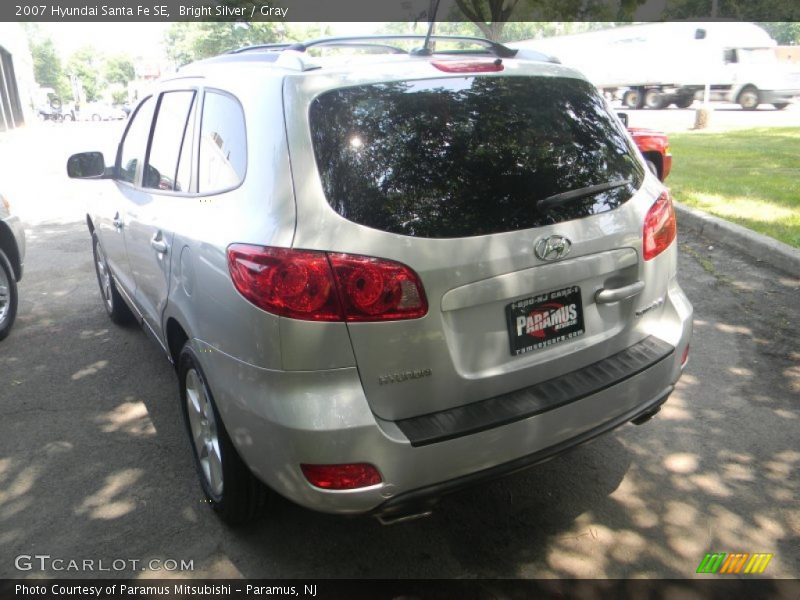 Bright Silver / Gray 2007 Hyundai Santa Fe SE