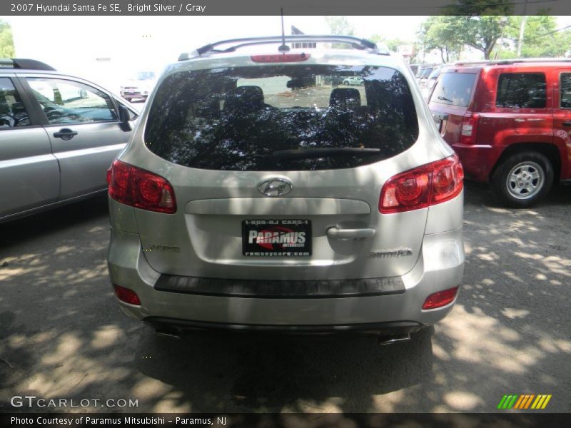 Bright Silver / Gray 2007 Hyundai Santa Fe SE