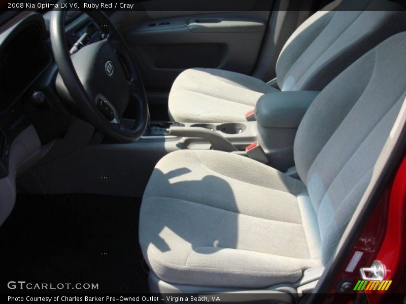 Ruby Red / Gray 2008 Kia Optima LX V6