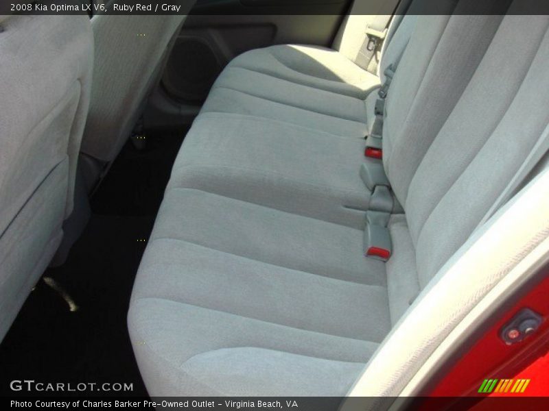 Ruby Red / Gray 2008 Kia Optima LX V6