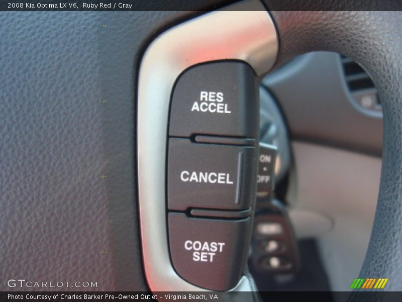 Ruby Red / Gray 2008 Kia Optima LX V6