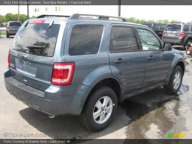 Steel Blue Metallic / Charcoal Black 2011 Ford Escape Limited