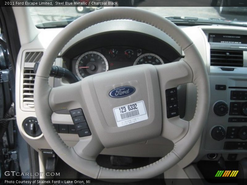 Steel Blue Metallic / Charcoal Black 2011 Ford Escape Limited