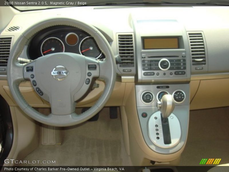 Magnetic Gray / Beige 2008 Nissan Sentra 2.0 S