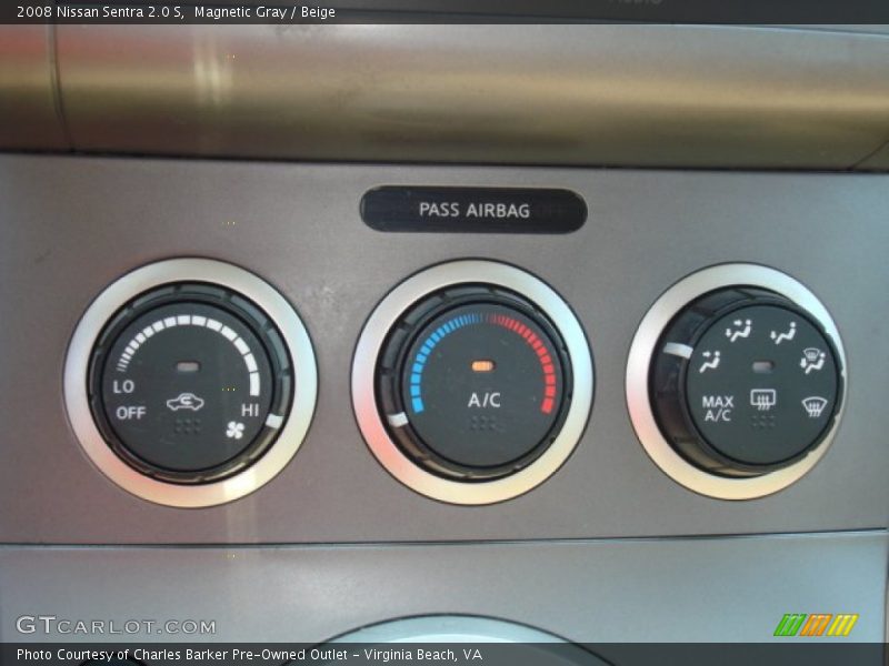 Magnetic Gray / Beige 2008 Nissan Sentra 2.0 S
