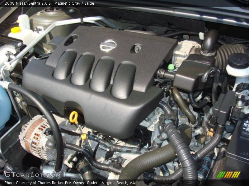 Magnetic Gray / Beige 2008 Nissan Sentra 2.0 S