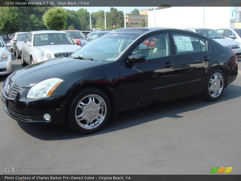 Onyx Black / Frost 2006 Nissan Maxima 3.5 SE