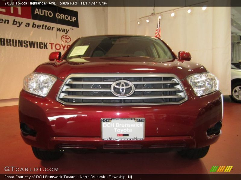 Salsa Red Pearl / Ash Gray 2008 Toyota Highlander 4WD