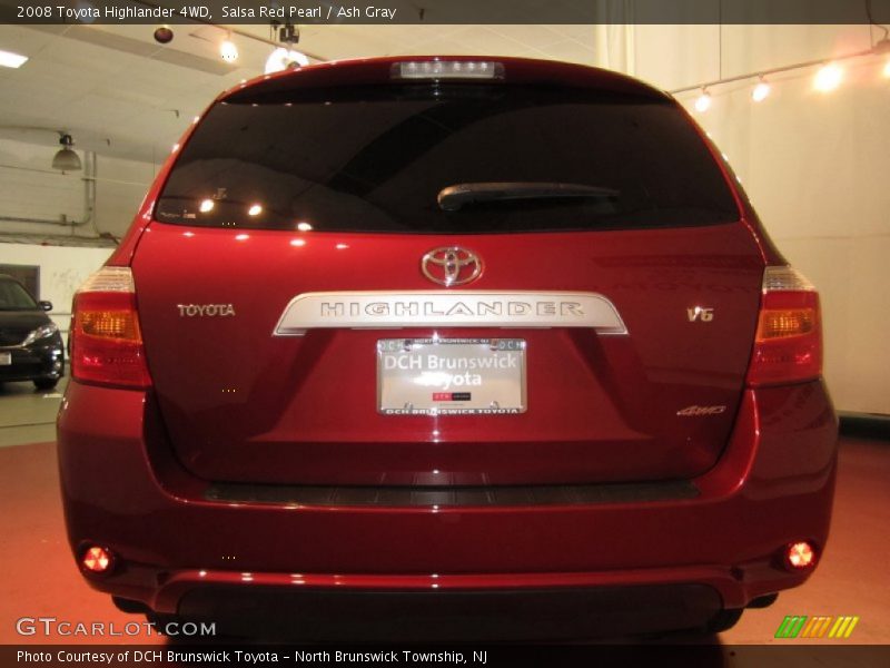 Salsa Red Pearl / Ash Gray 2008 Toyota Highlander 4WD
