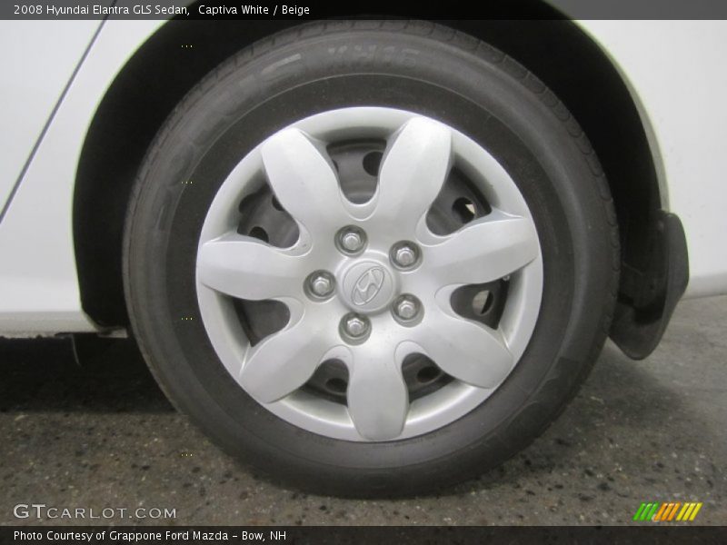 Captiva White / Beige 2008 Hyundai Elantra GLS Sedan