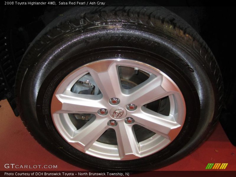 Salsa Red Pearl / Ash Gray 2008 Toyota Highlander 4WD