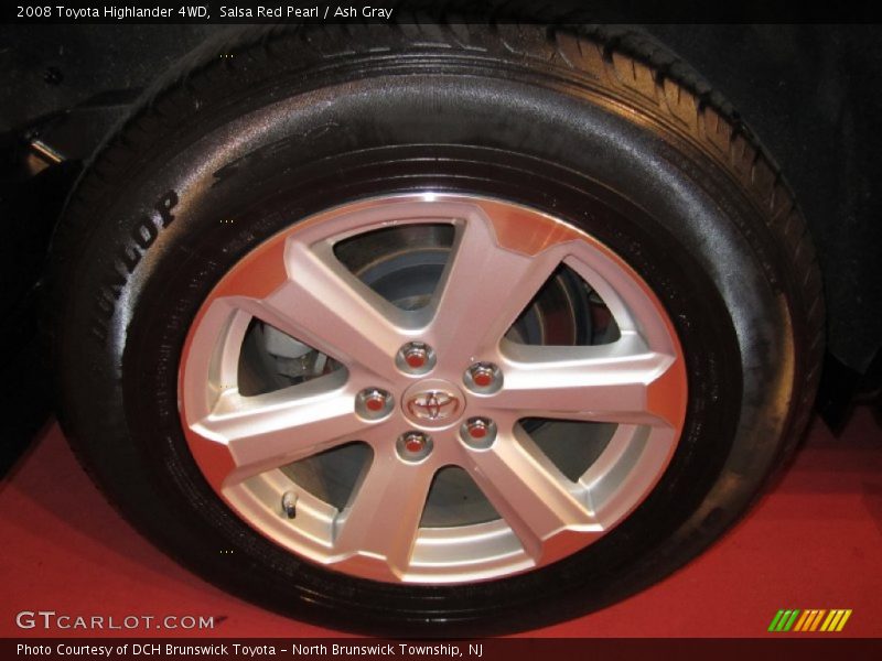 Salsa Red Pearl / Ash Gray 2008 Toyota Highlander 4WD